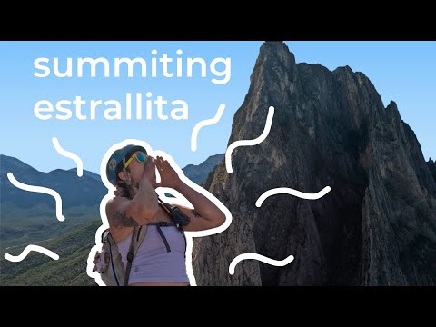 Climbing Estrellita (12 pitches/5.10b/c) in El Potrero Chico, Mexico