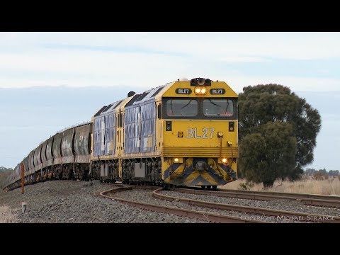 Pacific National Grain Train 7937V   - PoathTV Australian Railways
