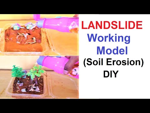 soil erosion science working project inspire award science model making diy at home howtofunda