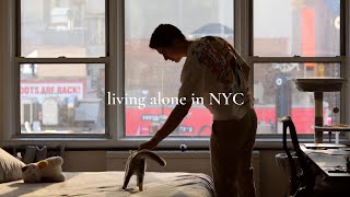 my daily routine living alone in nyc at 21 | calm and productive
