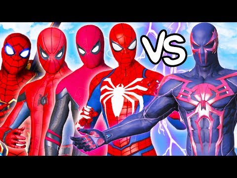 SPIDERMAN 2099 Vs TEAM SPIDER-MAN - Epic Battle Cinematic