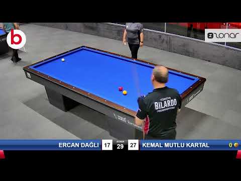 ERCAN DAĞLI & KEMAL MUTLU KARTAL Bilardo Maçı - 2021 TÜRKİYE ŞAMPİYONASI 2.ETAP-7.TUR