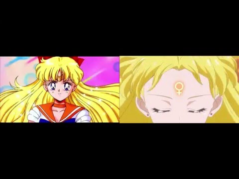 Sailor Venus Transformation Comparison - Sailor Moon Crystal III