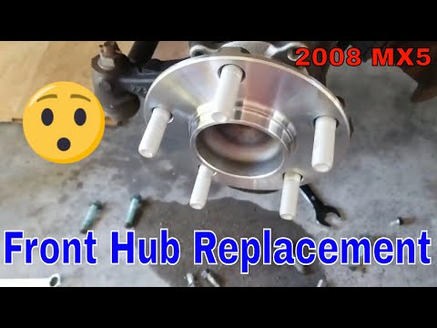 2008 NC MX5 Miata front wheel bearing replacement
