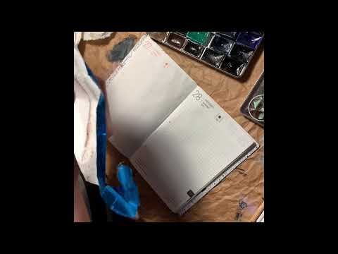 Icecream con and watercolours