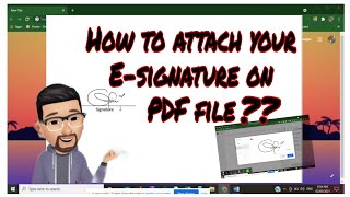 How to attach your Signature on PDF File