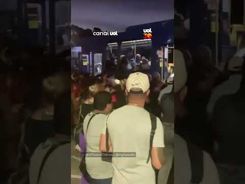 Greve da CPTM: passageiros enfrentam caos e superlotação na estação Engenheiro Goulart