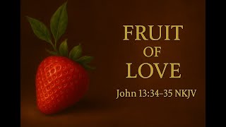 Fruit of Love — John 13:34–35 (NKJV) (Christian Lyric Video)