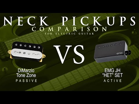 DiMarzio TONE ZONE vs EMG JH HET SET - Neck Guitar Pickup Comparison Tone Demo