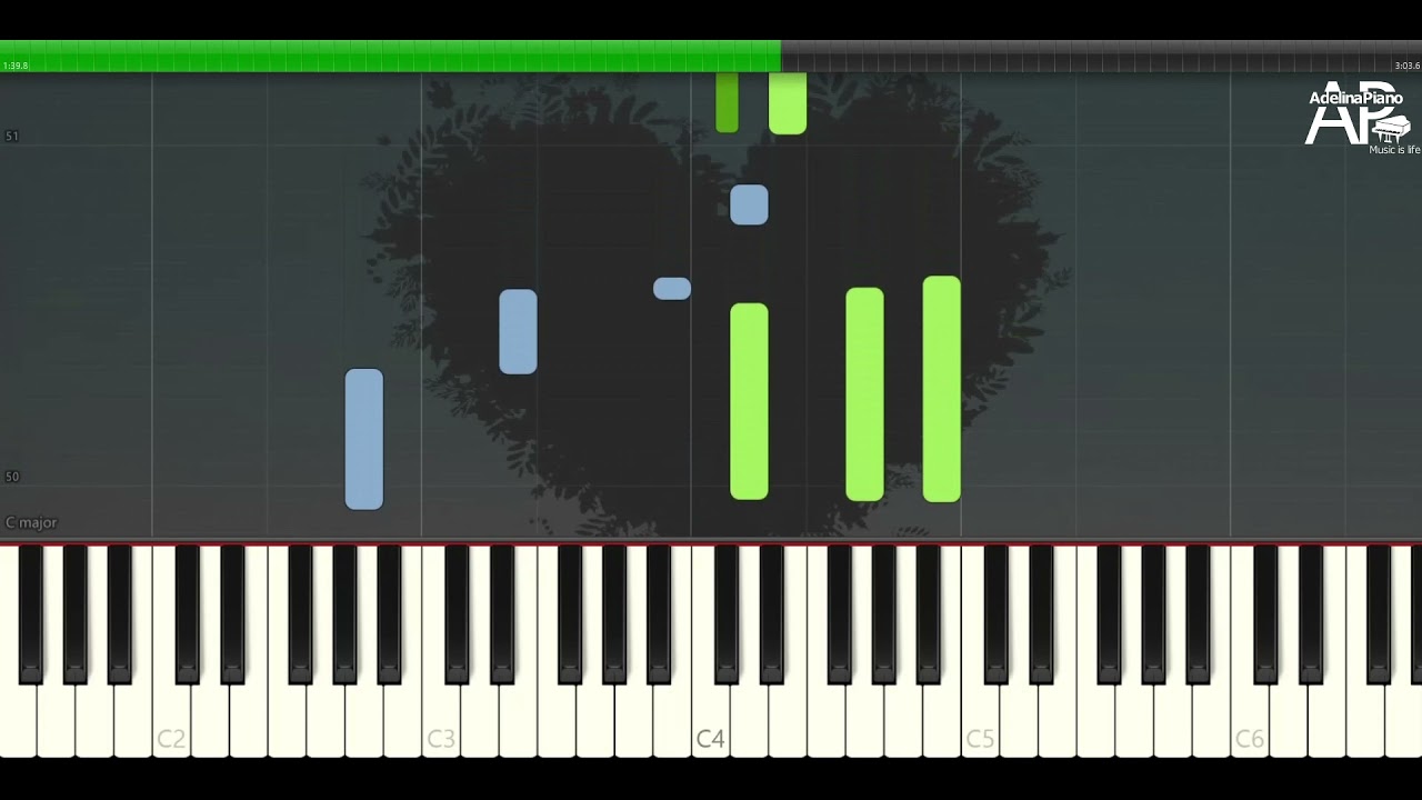 Ennio Morricone - Playing Love | Adelina Piano synthesia tutorial