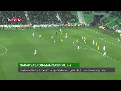 22  Hafta  Sakaryaspor 3 Manisaspor 2  Maç Özeti