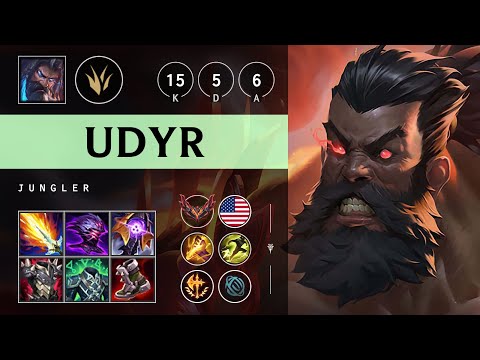 Udyr Jungle vs Jarvan IV - NA Grandmaster Patch 25.12