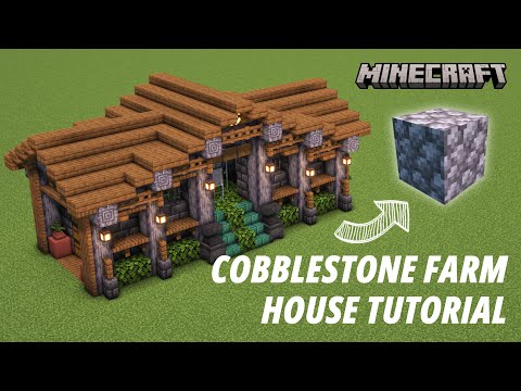 Automatic Cobblestone Farm House Tutorial [Aesthetic Farm] [Java Edition]