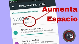 Cómo fusionar la tarjeta SD con memoria interna Android SIN ROOT