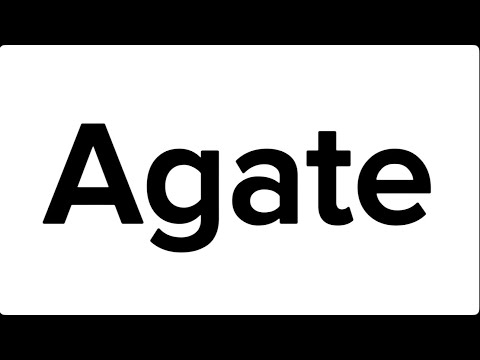 How to pronounce Agate?(CORRRECTLY)