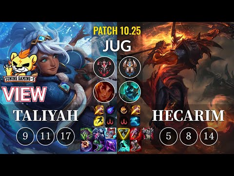 SG-S View Taliyah vs Hecarim Jungle - KR Patch 10.25