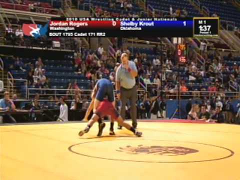 Cadet Freestyle 171 pounds - Jordan Rogers vs. Shelby Krout