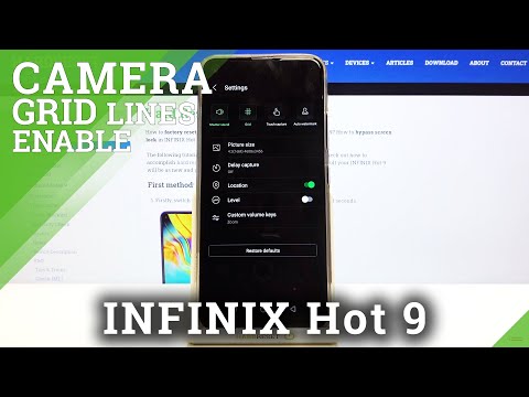 Gridlines in Camera App - INFINIX Hot 9 and Camera Functions