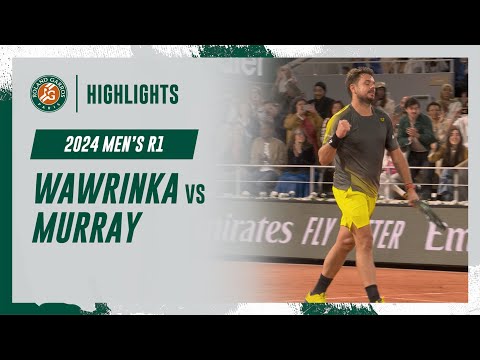 Wawrinka vs Murray Round 1 Highlights | Roland-Garros 2024