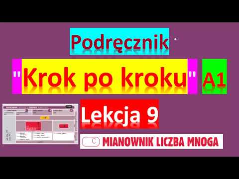 Krok po kroku A1. Урок 9, часть 2. Język polski.