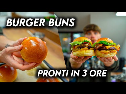 Amazing Burger Buns Ready in 3 Hours - Easy Recipe