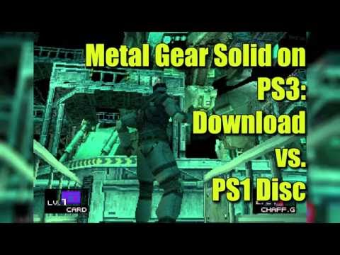 Metal Gear Solid Graphics Comparison: PSone Classics Download vs. Original PS1 Disc on PS3