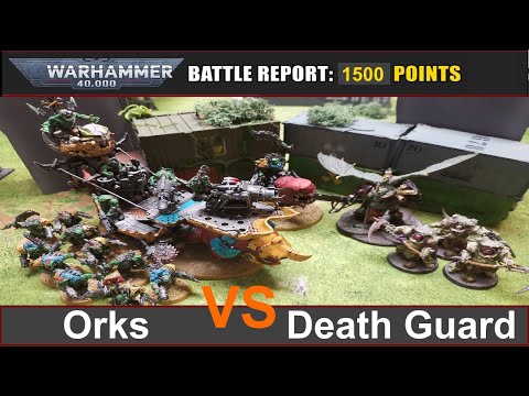 Warhammer 40k Battle Report: Orks vs. Death Guard 1500 Punkte 9. Edi deutsch