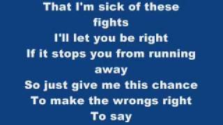 promise by simple plan with lyrics