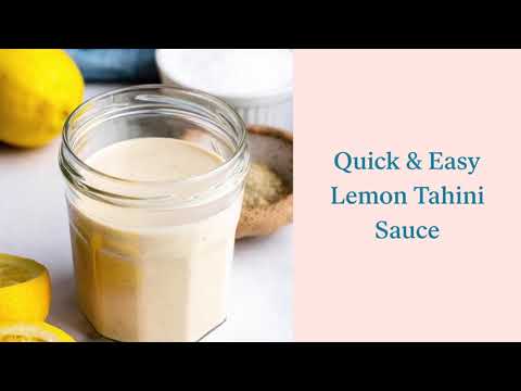 Lemon Tahini Sauce Recipe