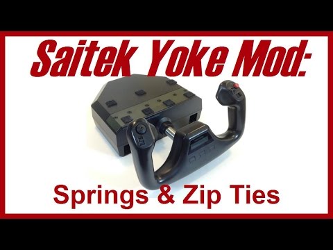 Saitek Yoke Modification: Springs and Zip Ties