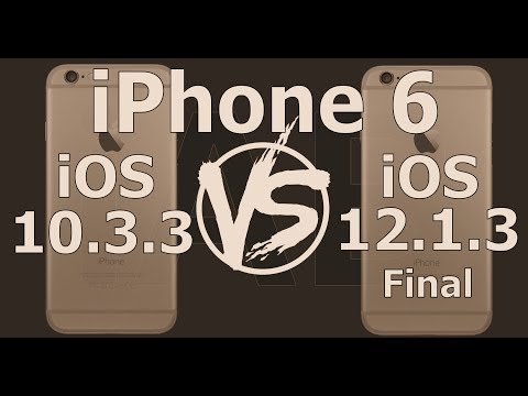 Retro iPhone 6 Speed Test : iOS 10.3.3 vs iOS 12.1.3 Final Video