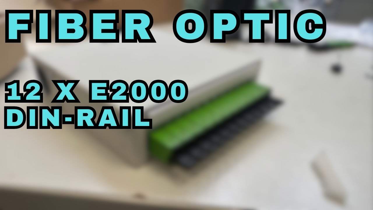 Fiber Optic - 12 x E2000 DIN-Rail Module Assembly