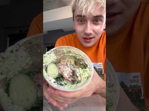 The iconic salmon cream cheese bagel cucumber salad hehe