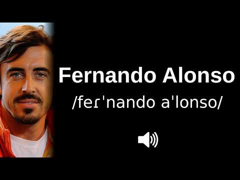 🇪🇸 How to pronounce Fernando Alonso (CORRECTLY!)