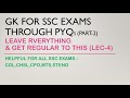 GK PYQ SERIES FOR SSC CGL,CHSL,CPO,MTS,STENO | Lecture 4 | PARMAR SSC
