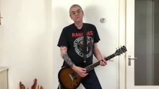 Ramones - Glad To See You Go  (cover with backing track for guitar)