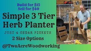 Easy 3 Tier Herb Planter Build. Director's Cut.