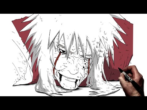 How To Draw Jiraya (The Brave) | Step By Step | Naruto
