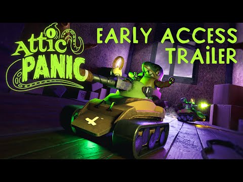 Attic Panic - Early Acces Trailer (Free online Party-Shooter)