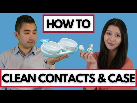 How to clean contact lenses and contact lens case | Optometrist Tutorial