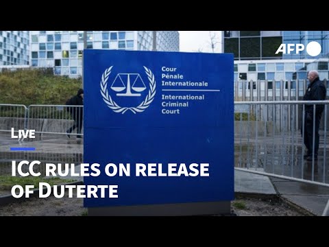 🔴 LIVE: ICC rules on appeal for release of Philippines ex-president Duterte | AFP