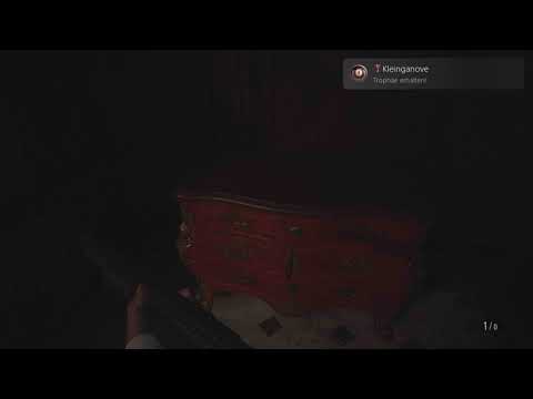 Resident Evil Village Kleinganove (BRONZE) Öffnen Sie ein einfaches Schloss mit einem Dietrich.