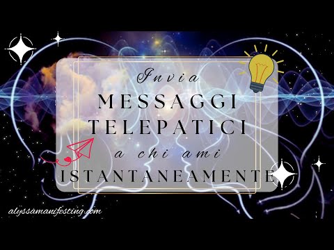 ⚠️ TELEPATIA: invia i tuoi pensieri a chiunque desideri 🫂 ***SUBLIMINALE*** 💯% EFFICACE