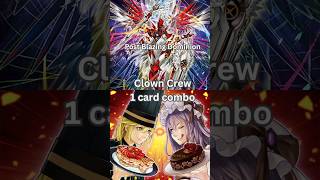 Clown Clan 1 card combo post Blazing Dominion (BLZD) 2026 TCG Yugioh