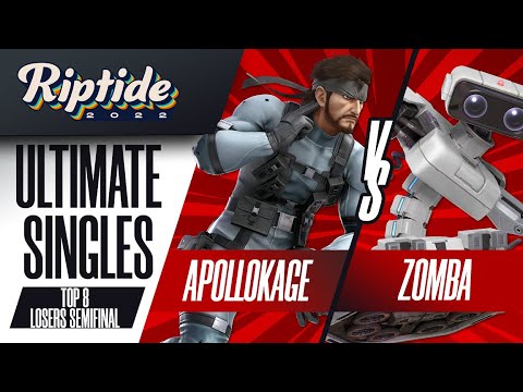 ApolloKage vs Zomba - Ultimate Singles Top 8 Losers Semifinal - Riptide 2022 | Snake vs R.O.B