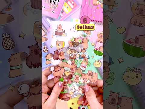 Vídeo do produto Adesivo Decorado Transparente Lovely Friend 6 Folhas