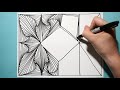 Most Satisfying & Amazing Drawing Pattern / Daily Art Therapy / Day #035
