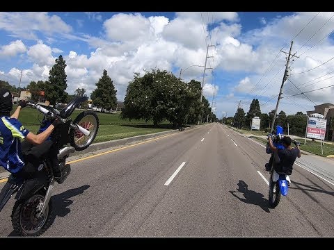 Yz125 vs Yz450f friendly battle