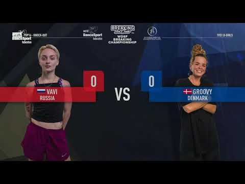 B-girl Groovy (DEN) vs. B-girl Vavi (RUS) | 2021 WDSF European Breaking - Last 16