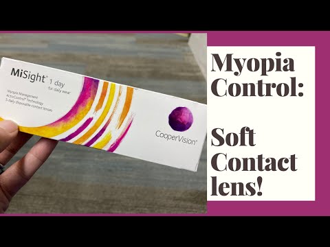 Myopia/Nearsightedness Control For Kids: MiSight soft Contact lens